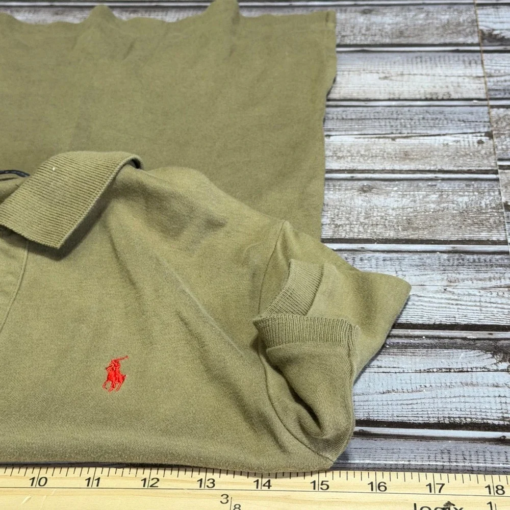 Kids Ralph Lauren Polo Shirt Tan Short Sleeve Embroidered Pony Size S‎